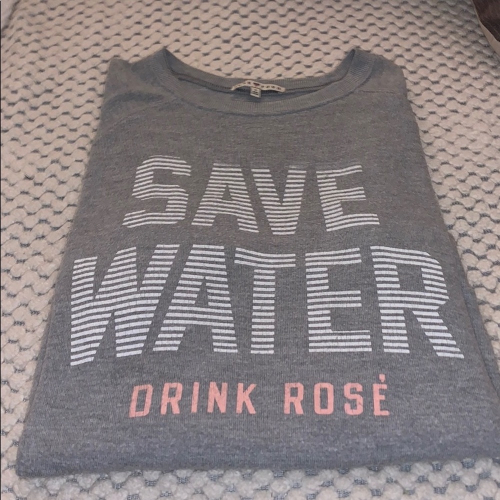 😛Junk food SAVE WATER DRINK ROSE jumper 😛